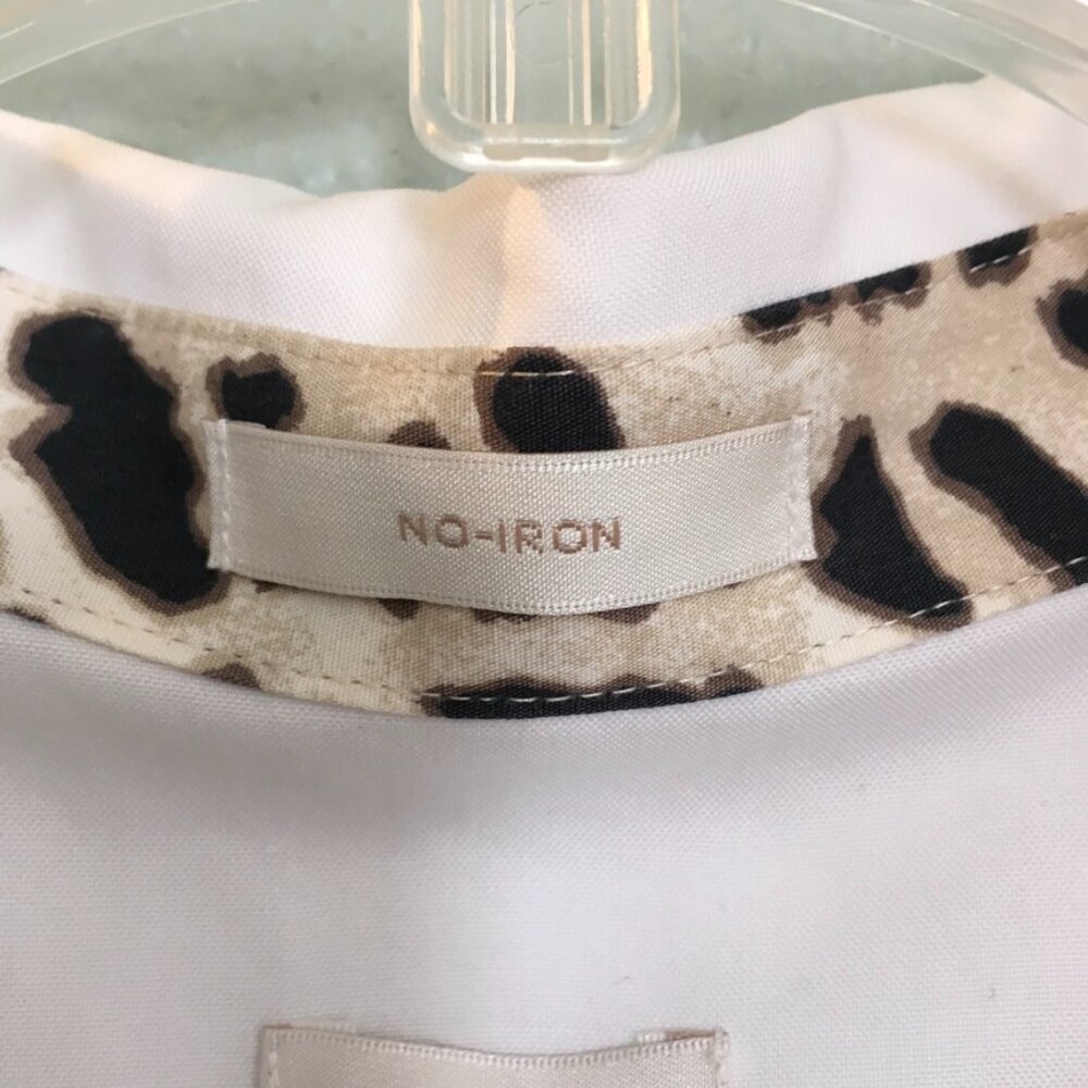 Chico's NWOT Effortless Leopard Trim Naya Top - Picture 9 of 11